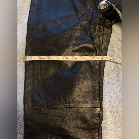 Real Leather Pants NWOT - Picture 7 of 9